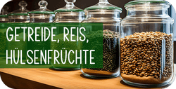 Getreide, Reis, Hülsenfrüchte