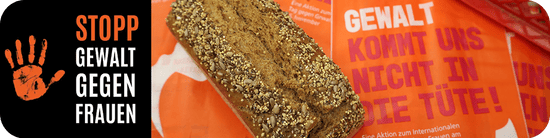 Gewalt kommt uns nicht in die Tüte